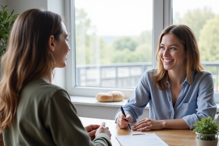 Dietetyk rozmawiający z klientem podczas konsultacji